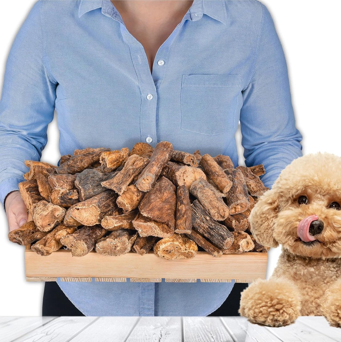 SnelShoppen - Beef Lungen voor Honden 1 kg | Gedroogde Natuurlijke Kauwsnack van 100% Rundvlees | Lichtgewicht, Laag in Vet, Makkelijk Verteerbaar, Zo