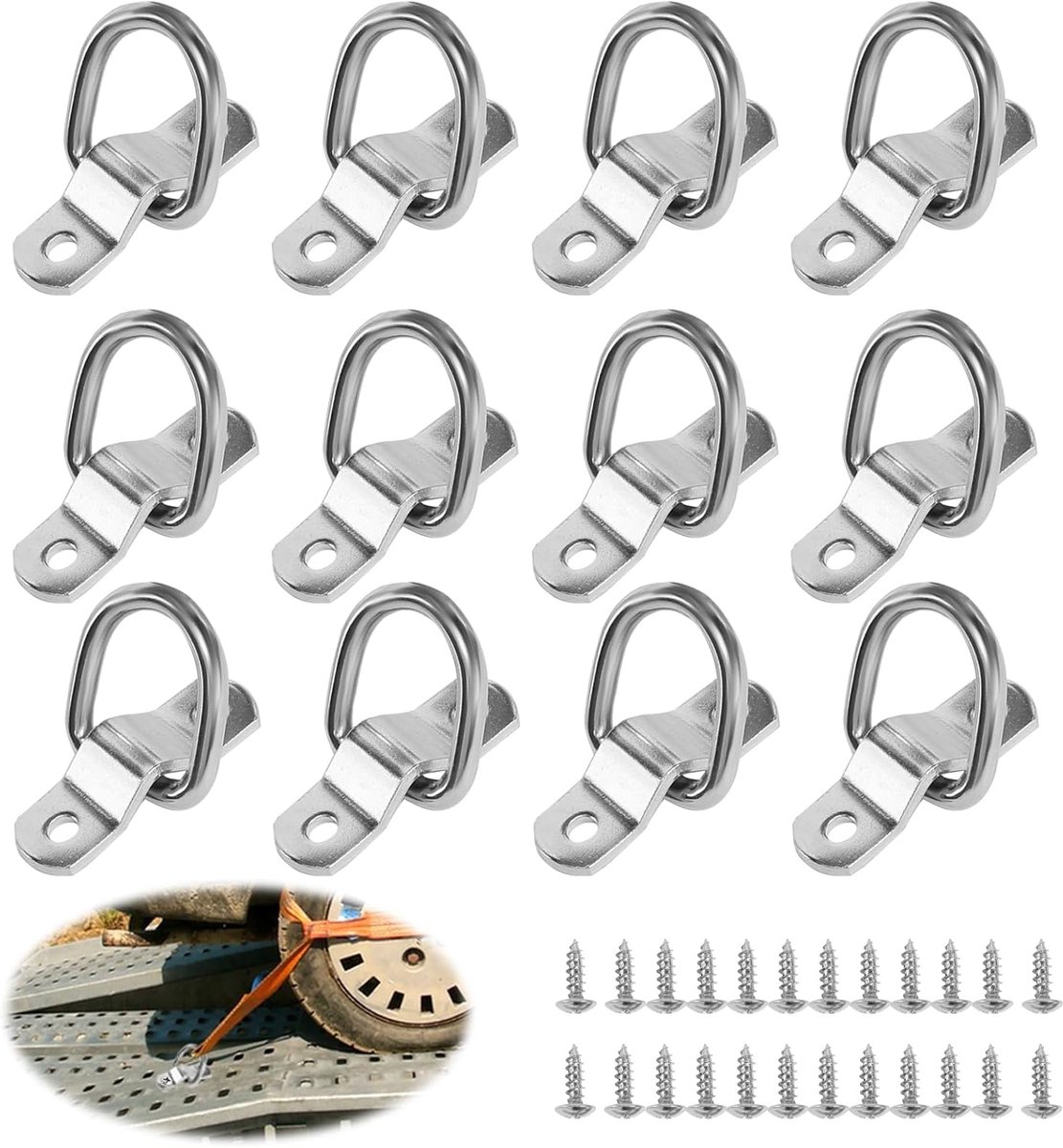 SnelShoppen - HFDONGL Lashing Eyes - 1 Stuk - Sterke Lashing Eyes voor Tuin, Camping, en DIY Projecten - Ideaal voor Bevestigen en Ophangen