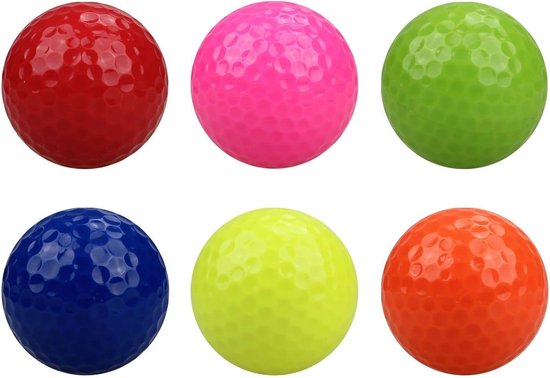 SnelShoppen - Mini Golf Ballen Set 8 Stuks - Gekleurde Golfballen voor Binnen en Buiten - Ideaal voor Oefeningen en Vermaak - Kunststof Rubber en Surl van Snelshoppen — afbeelding 2