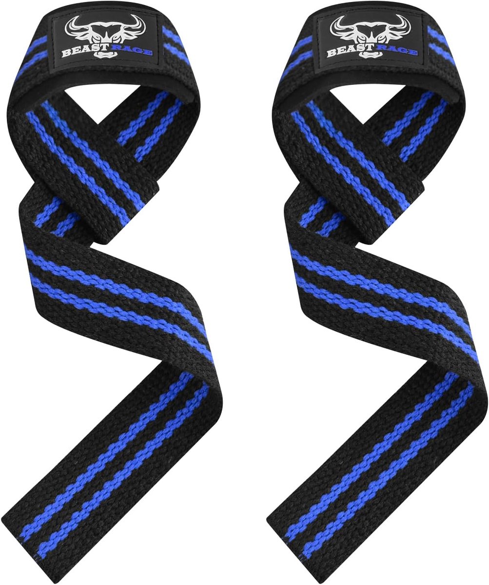 SnelShoppen - BEAST RAGE Weightlifting Belts, Wrist Wraps, Fitness Padded Cotton, Gel Grips, Dumbbell Bar Wraps, Heavy Duty Gym Bodybuilding Belts, Po