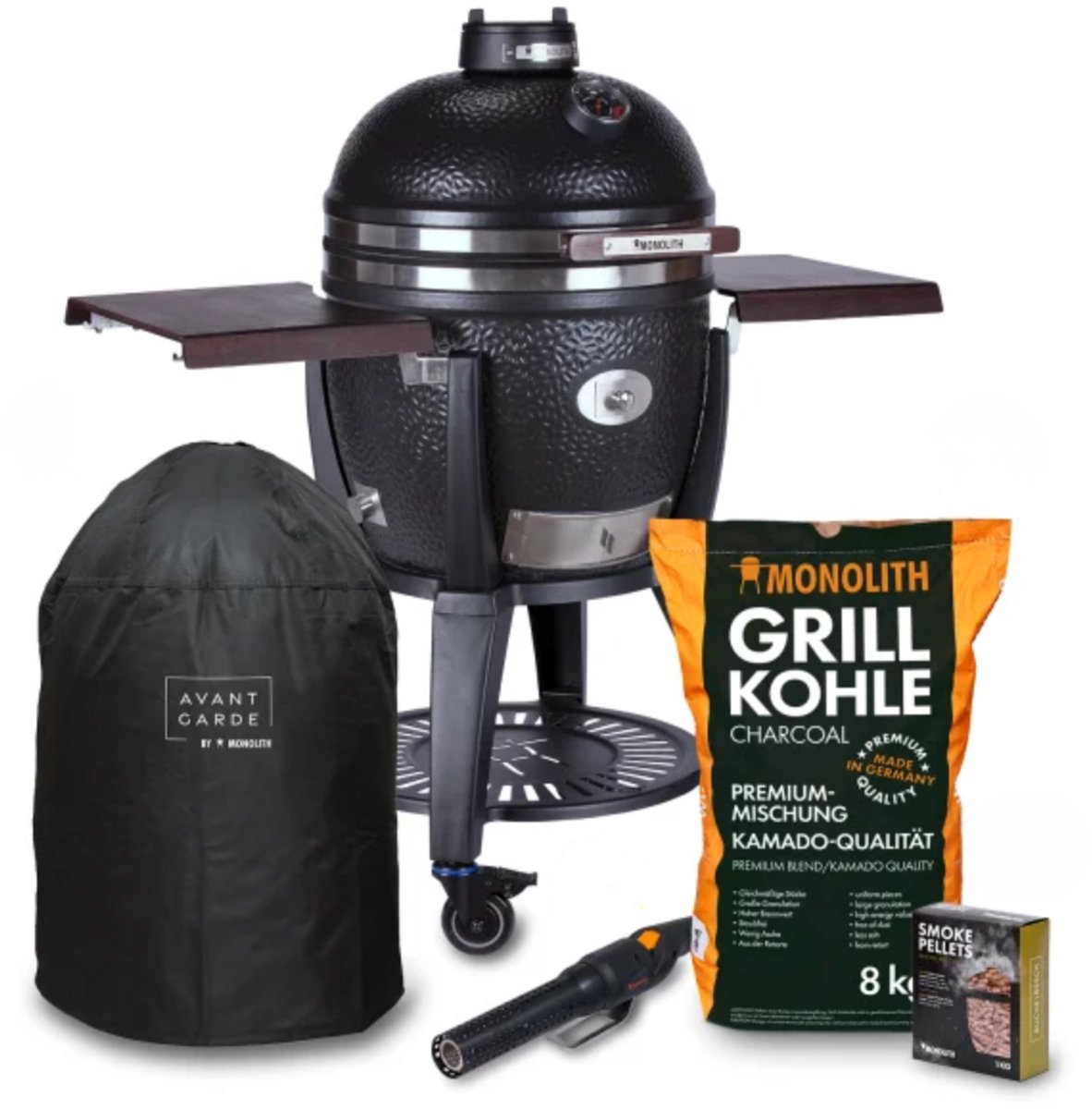 Monolith - Kamado Grill Starterset - AVANTGARDE.55 (CLASSIC) - Inclusief Smart Grid System