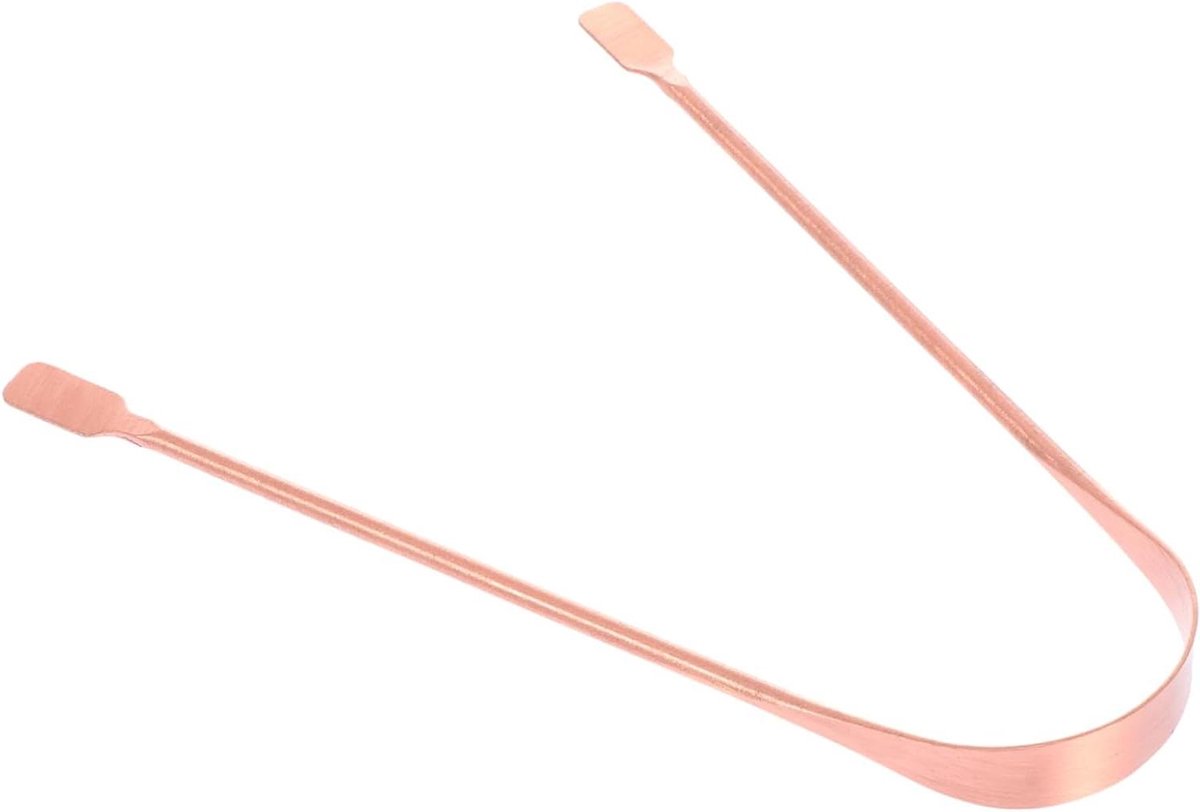 Tongschraper Set - Mondreiniger Hulpmiddel - Frisse Adem - Ergonomisch Ontwerp - 2 Stuks - Roségoud