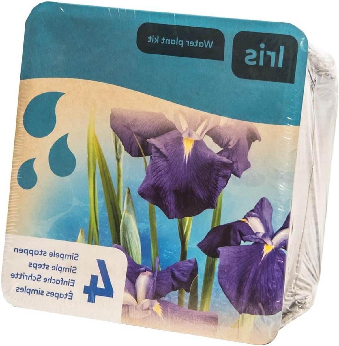 Waterplanten Vijverset - Complete planten - Vijver decoreren - Inclusief mand grind - 19 cm mand - Paars