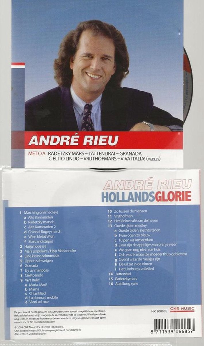 1-CD ANDRE RIEU - HOLLANDS GLORIE