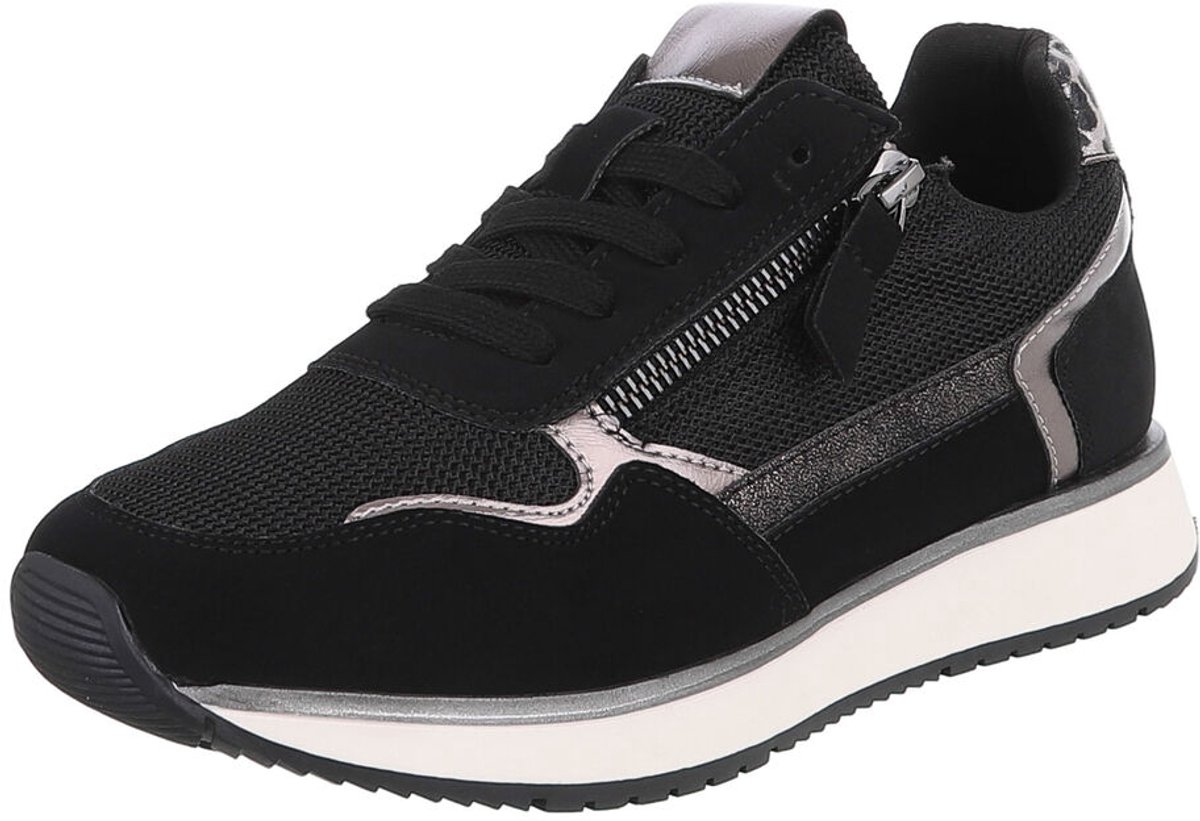 Sneaker - Vetersluiting en Rits - Dames Mt:36