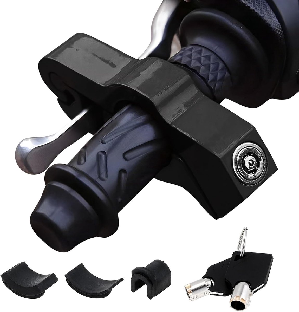 SnelShoppen - Windance Handlebar Handle Lock, Anti-Diefstal Throttle Lock met 2 Sleutels voor Motorfiets, ATV, Moped, Scooter in Minder dan 5 Seconden