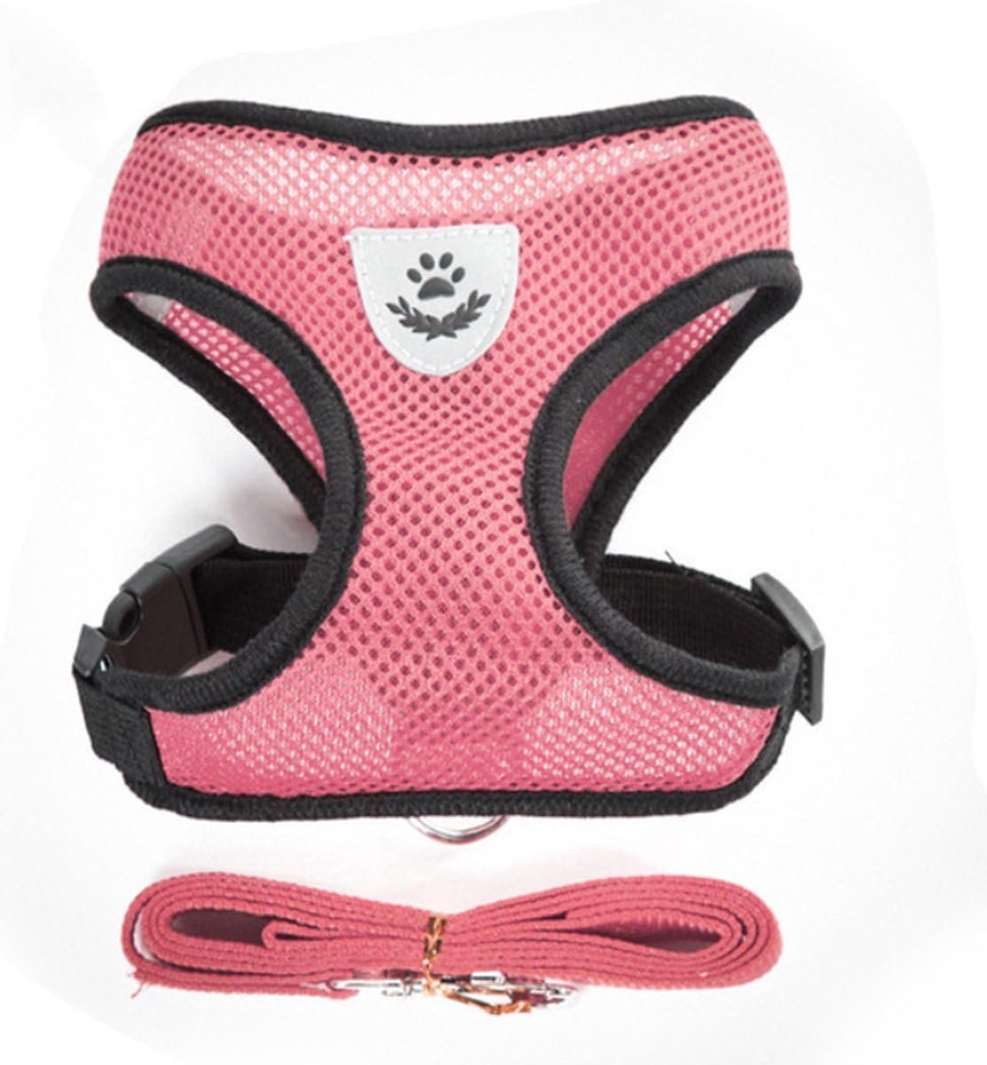 SnelShoppen - Size Narrow Ultimate 2-in-1 Harnas voor Katten en Honden - Comfortabel, Ademend, Anti-Trek, Anti-Stik - Roze - Maat S