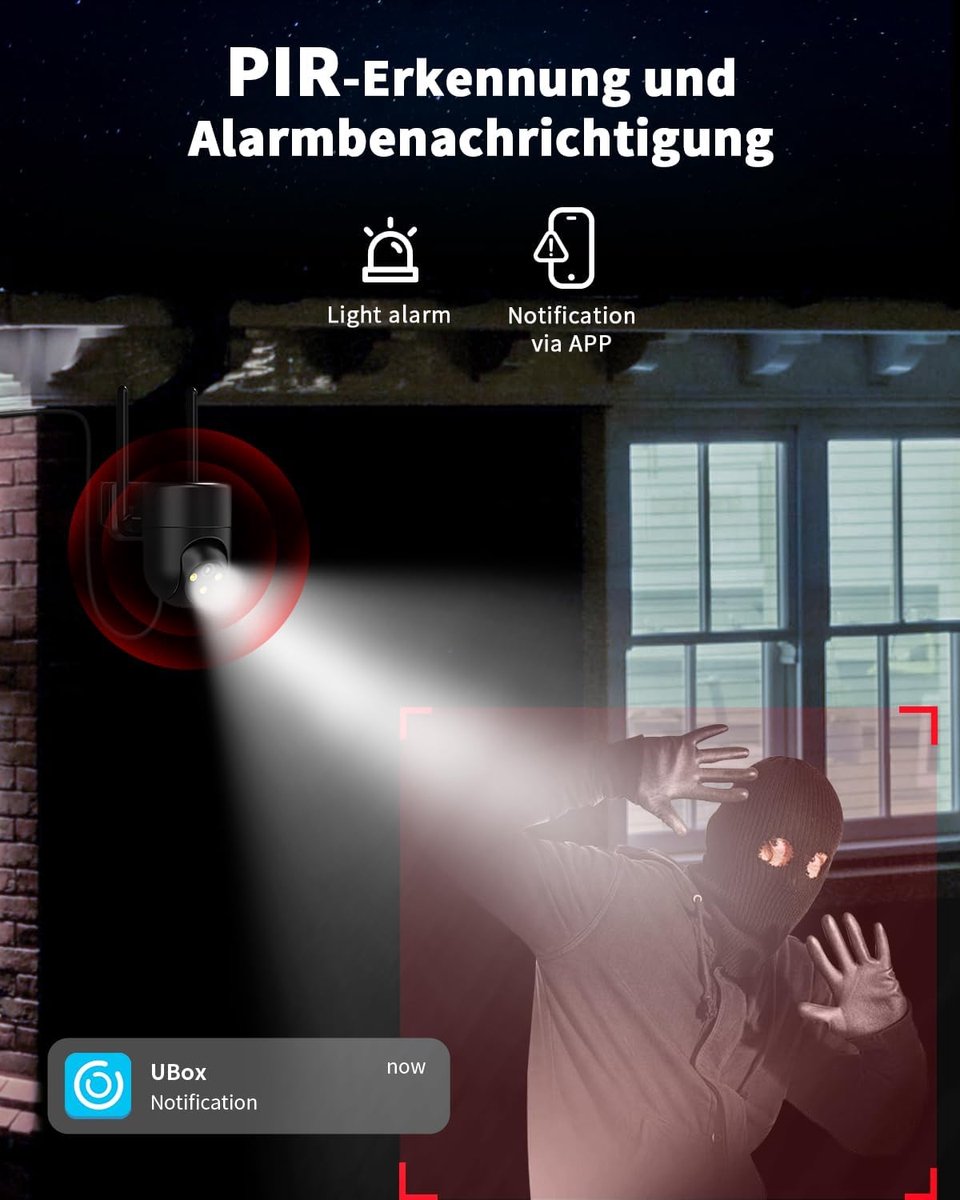 SnelShoppen - 4G LTE Camera Surveillance met SIM Kaarten, 2K Buiten Camera zonder WiFi, Beveiligingscamera voor Garage, Boerderij en Magazijn