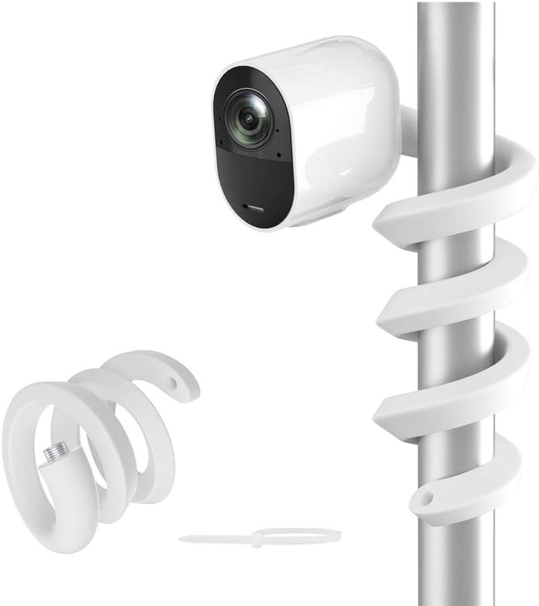 SnelShoppen - Flexibele Twist Mount voor Arlo Pro 3, Arlo Pro 2, Arlo Pro en Arlo Pro Indoor Camera - Weerbestendige Gooseneck Bevestiging, Wit, 1 Pac