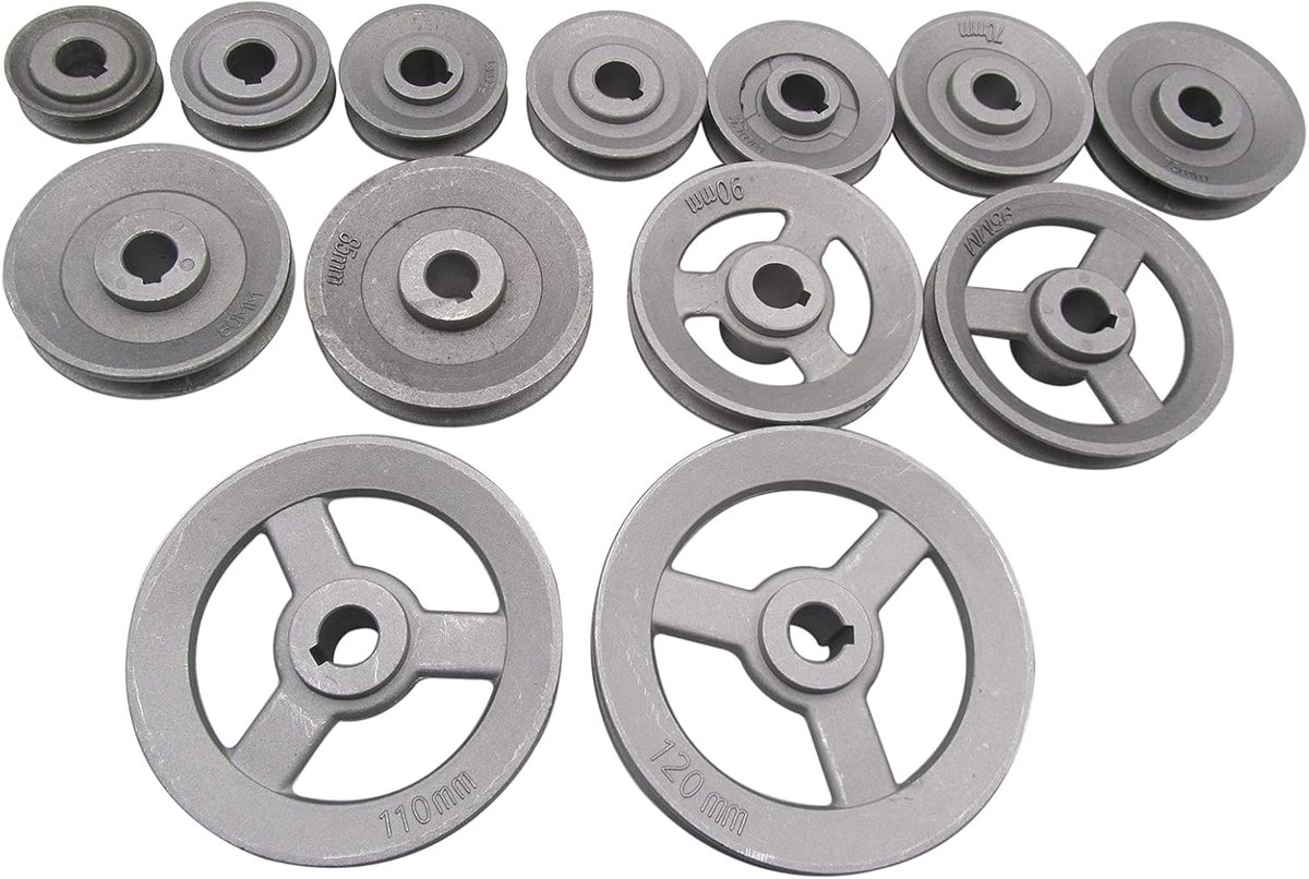 SnelShoppen - Clutch Motor Pulley 15MM Binnenopening #KP-19155 - Vervangingsonderdeel voor Industriële Naaimachines - 45MM - Hoogwaardige Kwaliteit