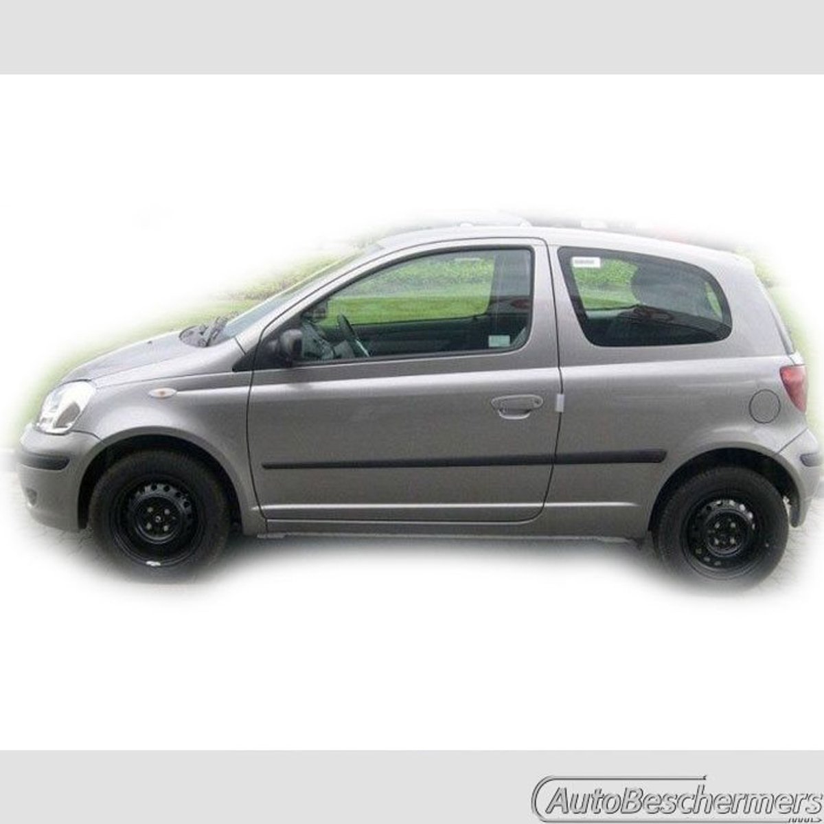 Stootlijsten set zwart voor Toyota Yaris 3-deurs 1998-12.2005. De stootstrips zijn zelfklevend. Set a 4 stuks (#0013)