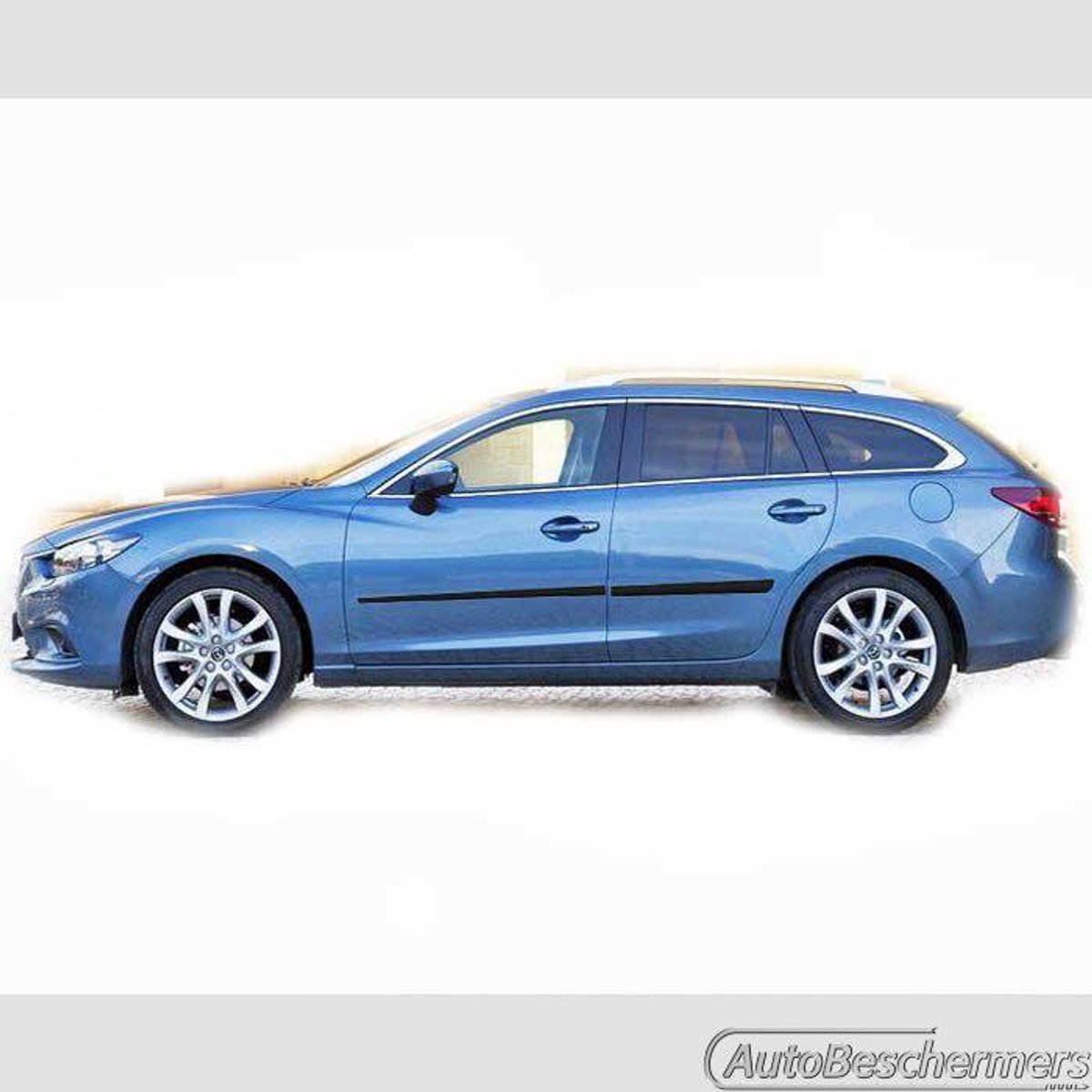 Stootlijsten set zwart voor Mazda6 Stationwagon 02.2013-. De stootstrips zijn zelfklevend. Set a 4 stuks (#1614)