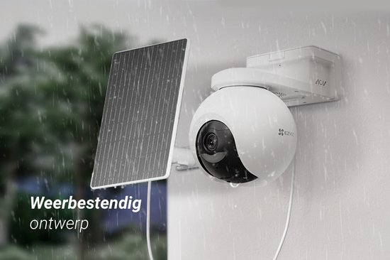 EZVIZ HB8 Pro 4K Kit - Draadloze 4K Beveiligingscamera - met 5W Zonnepaneel - 360° Pan & Tilt - Nachtzicht - AI Detectie - Werkt met Google Assistant & Alexa van EZVIZ — afbeelding 3