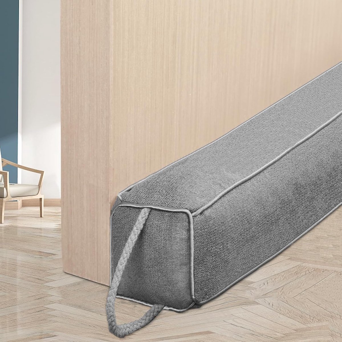 SnelShoppen - HooTown 87 cm Dorpelafsluiter voor Deuren en Ramen, Zware Kwaliteit, Grijs, Voor Effectieve Isolatie en Energiebesparing