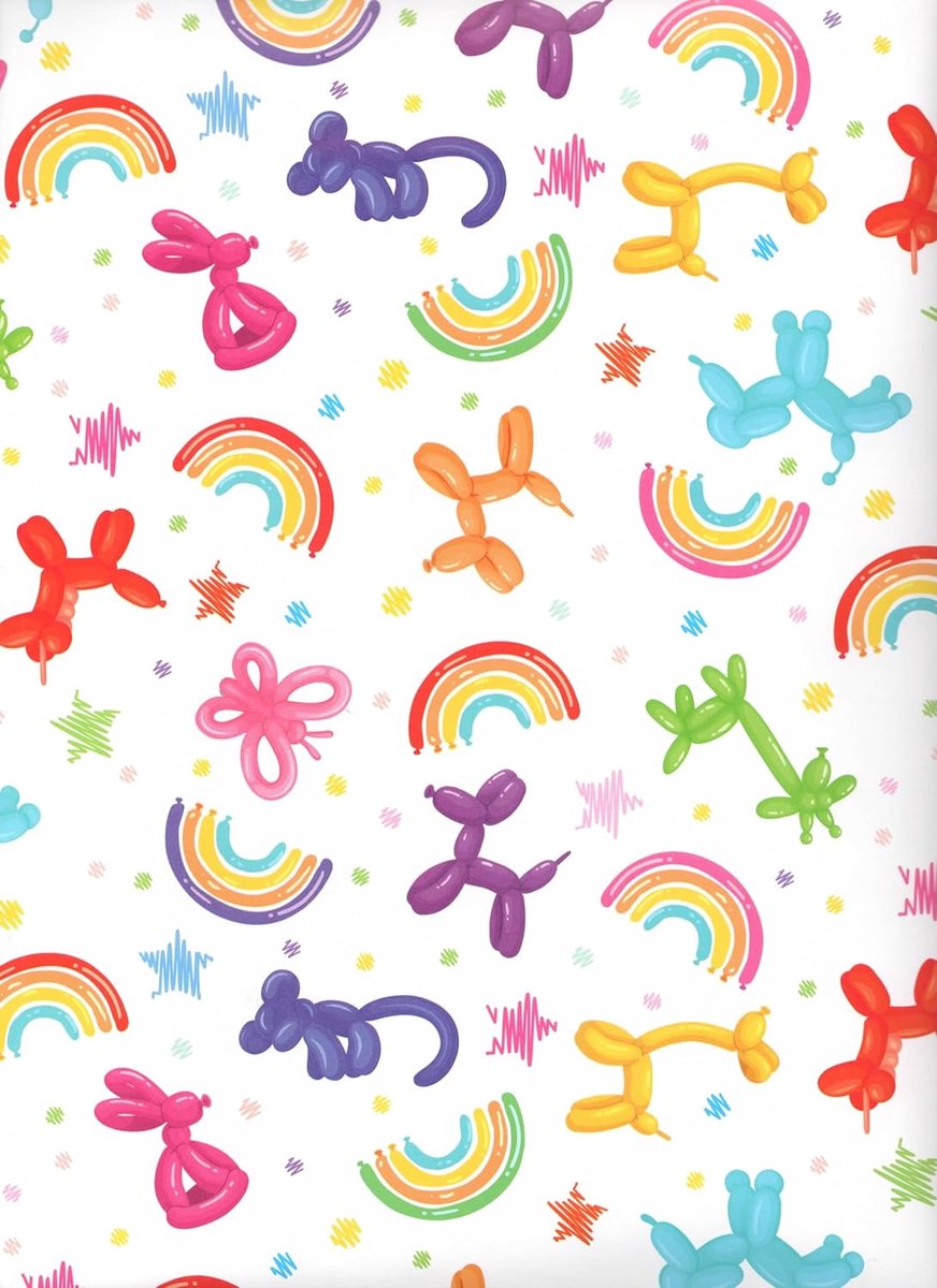 SnelShoppen - XXL Geschenkpapier Set van 3 Vellen, 90x65 cm, Plasticvrij FSC Papier, Milieuvriendelijk, Ideaal voor Feesten en Cadeaus
