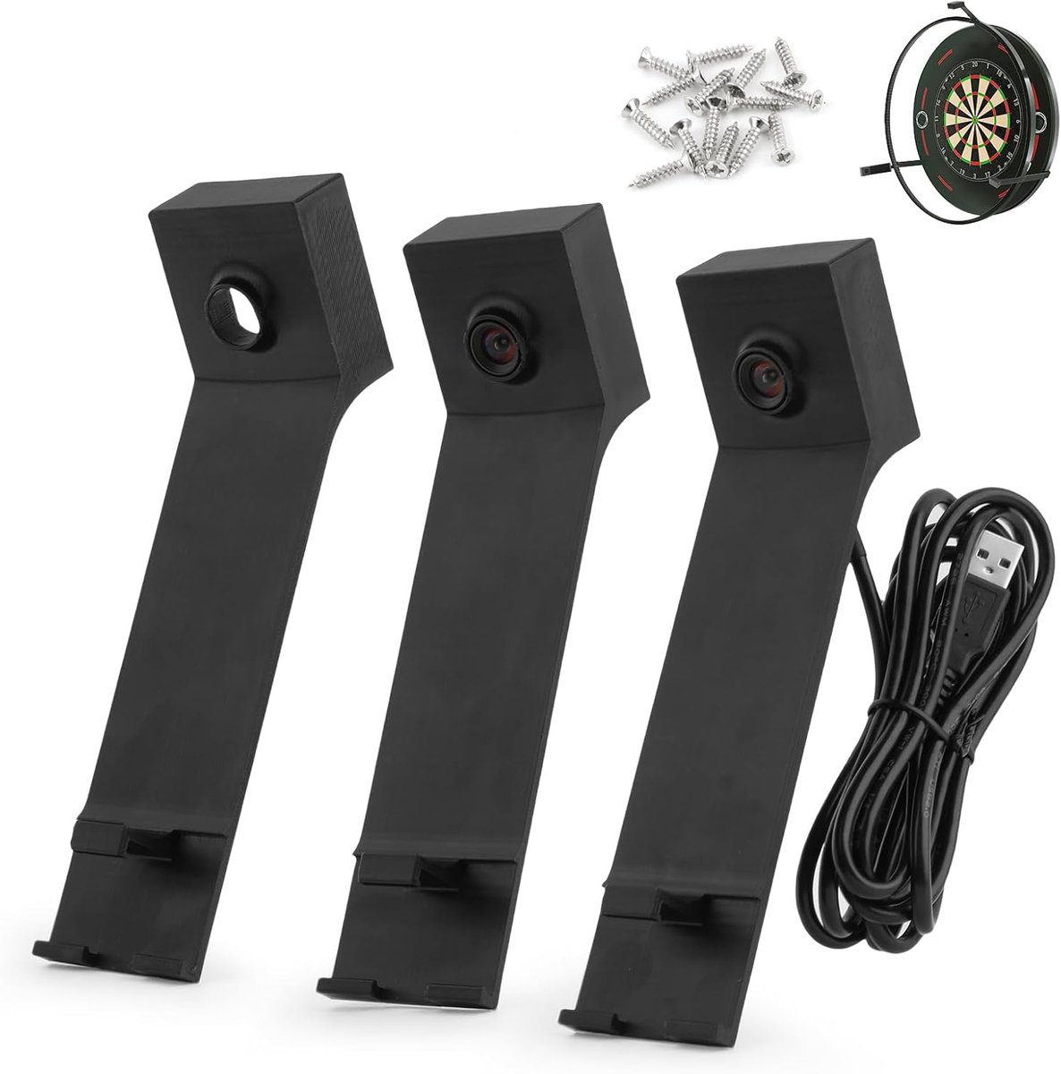 SnelShoppen - OV9732 Camera Mount voor Dartbord LED Verlichting - Geen Boren Nodig - 3 Sets Bevestigingsmaterialen voor Car Darts Systemen