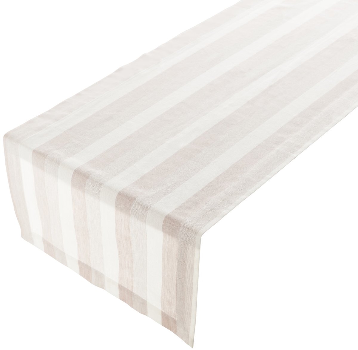 Royal Stripe Tafelloper roze zilver 50x140cm
