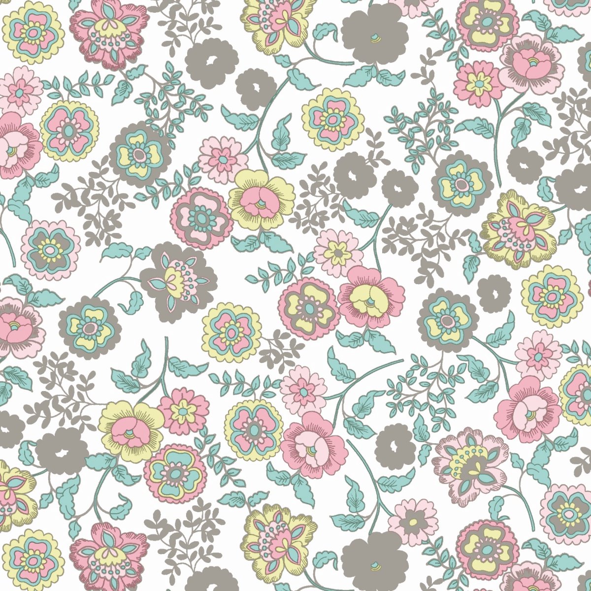 Fleur Zelfklevende Folie Mini rol wit 45cmx2mtr