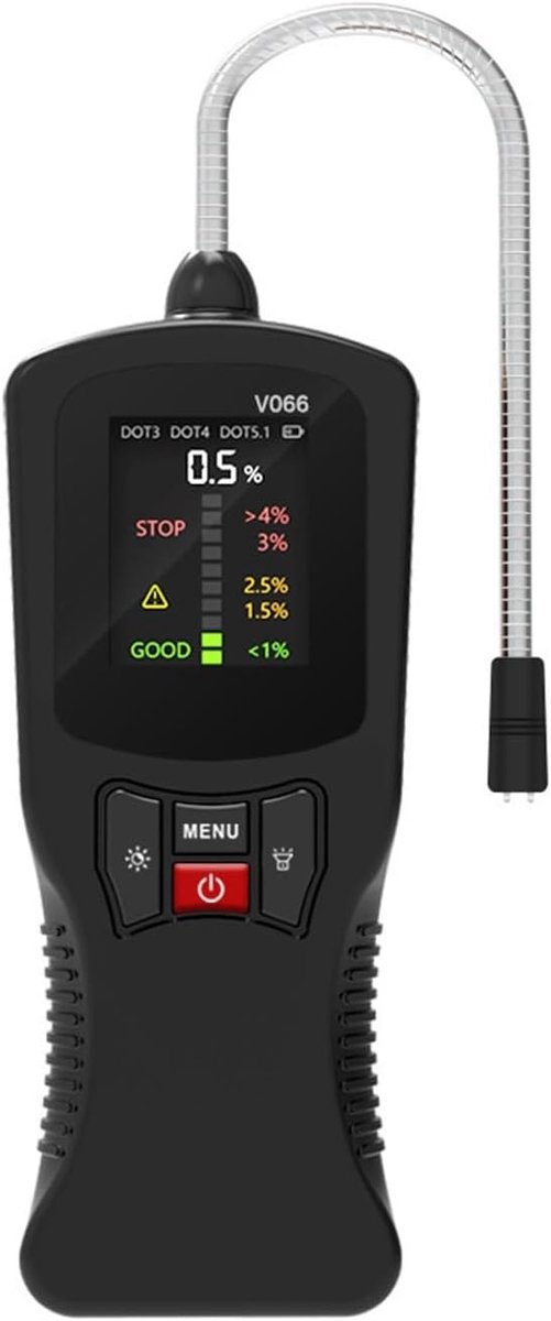 Remvloeistoftester - Remolie meter - Auto Onderhoud - Digitale Weergave - 156 mm - Zwart