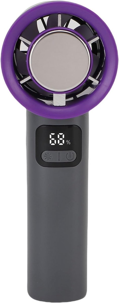 Draagbare Handventilator - Zakventilator Oplaadbaar - Persoonlijke Koeling - 100 Snelheden Instelbaar - 4000mAh Batterij - Grijs