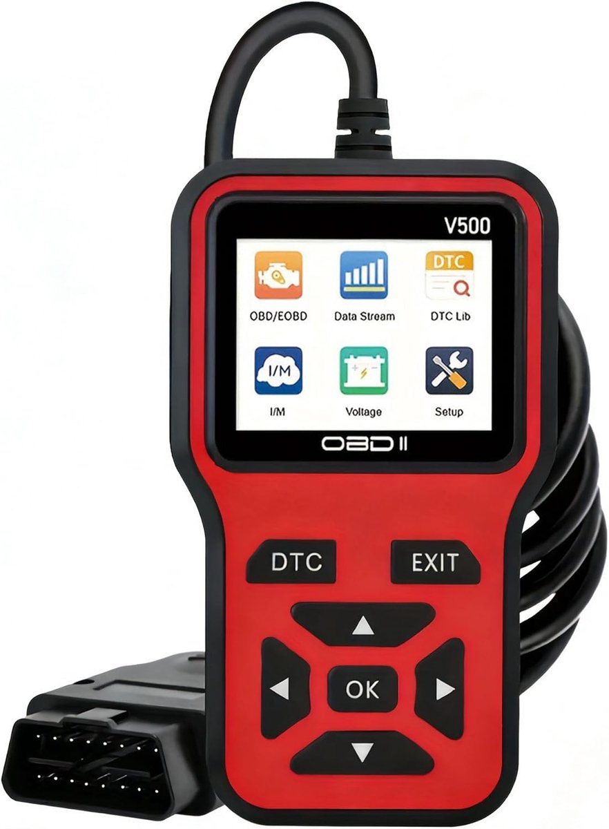 Auto Diagnose Apparaat - Foutcode Lezer - Motor Controle - Realtime Data - Compact Formaat - Zwart