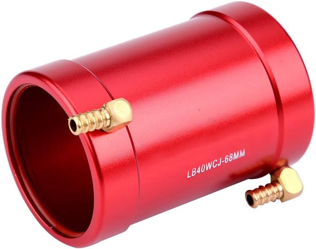 RC Motor Koelmantel - RC Boot Onderdeel - RC Motor Koelen - Hoogwaardig Metaal - 40 mm Diameter - Rood