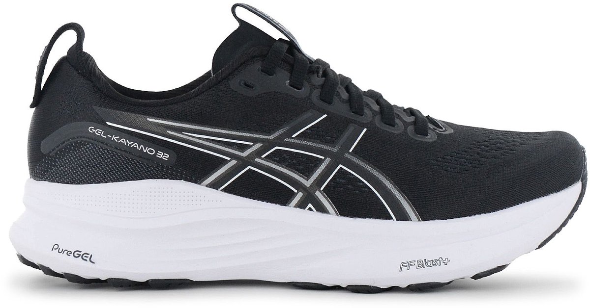 Asics GEL-KAYANO 32 - Dames Hardloopschoenen Zwart 1012B838-002 , Maat: EU 37.5 UK 4.5
