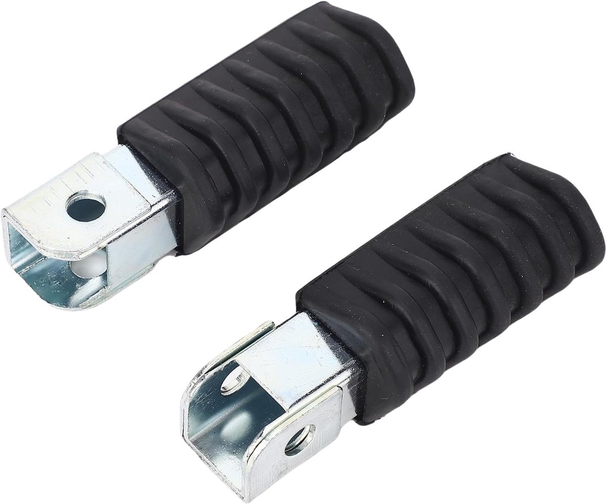 Voetsteunen Motorfiets - Voetpedalen Crossmotor - Verbeterd Rijcomfort - Antislip Rubber Ontwerp - 2 Stuks - Zwart