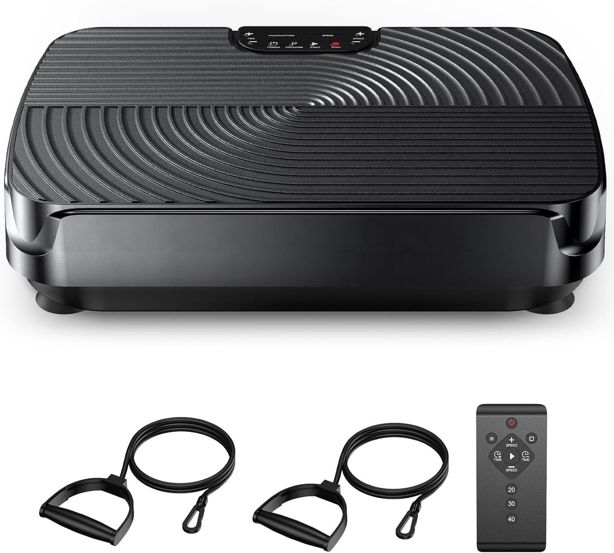Trilplaat - Fitness trainer - Thuis sporten - Stille motor - 140 kg draagkracht - Zwart