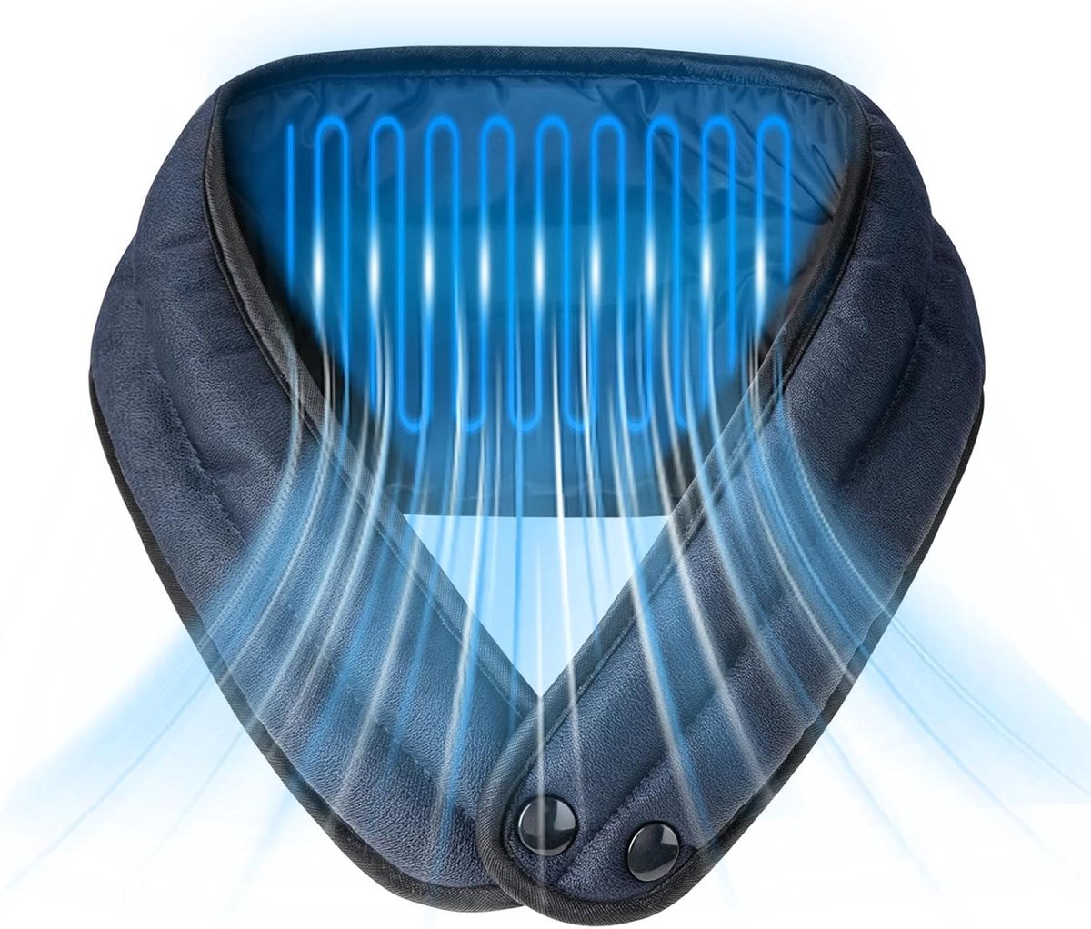 Nekkoeldoek Herbruikbaar - Koelsjaal Nek - Koel Blijven - Watergeactiveerde Koeling - ca. 60x14 cm - Blauw