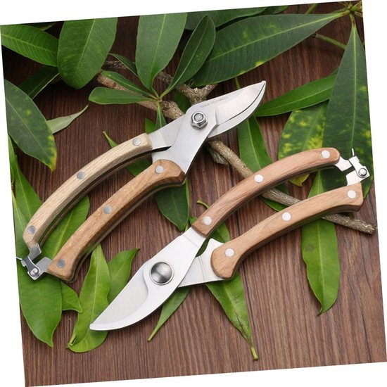 Praktische Tuinschaar - Snoeischaar - Precisie Snoei - Houten Handvat - 20.5 cm - Multicolor — afbeelding 2