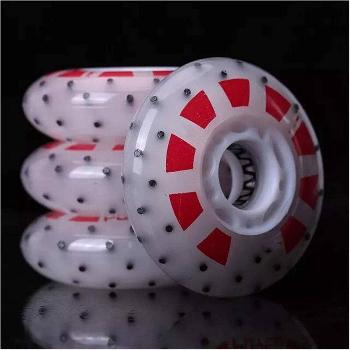 Skate wielen Inline skate wielen Buiten rijden Lichtgevend bij remmen 80mm 85A