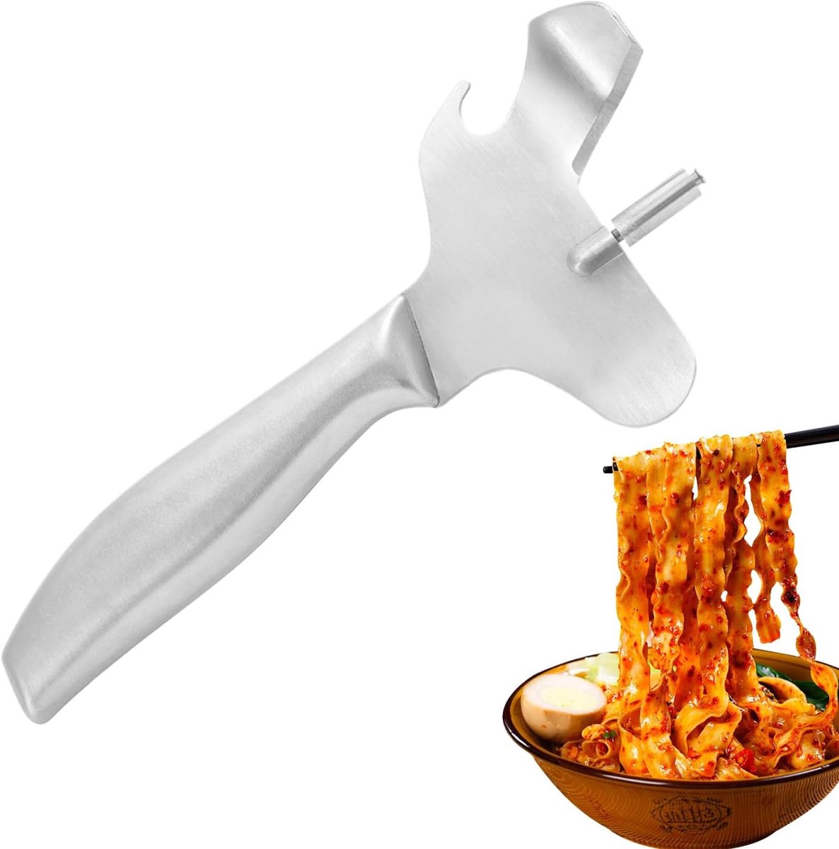 Pastasnijder Roestvrij - Keukenrolhouder - Maaltijden Bereiden - Instelbare Diktecontrole - 185 cm - Zilverkleurig