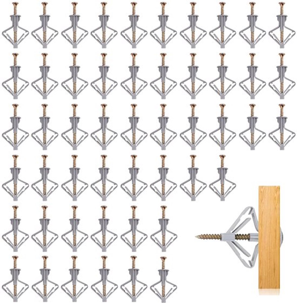 Sterke butterfly pluimen voor lege muurnagels