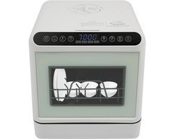 Compacte Vaatwasser - Mini Afwasmachine - Aanrecht Gebruik - Zonder Wateraansluiting - Voor 4-6 Personen - Wit
