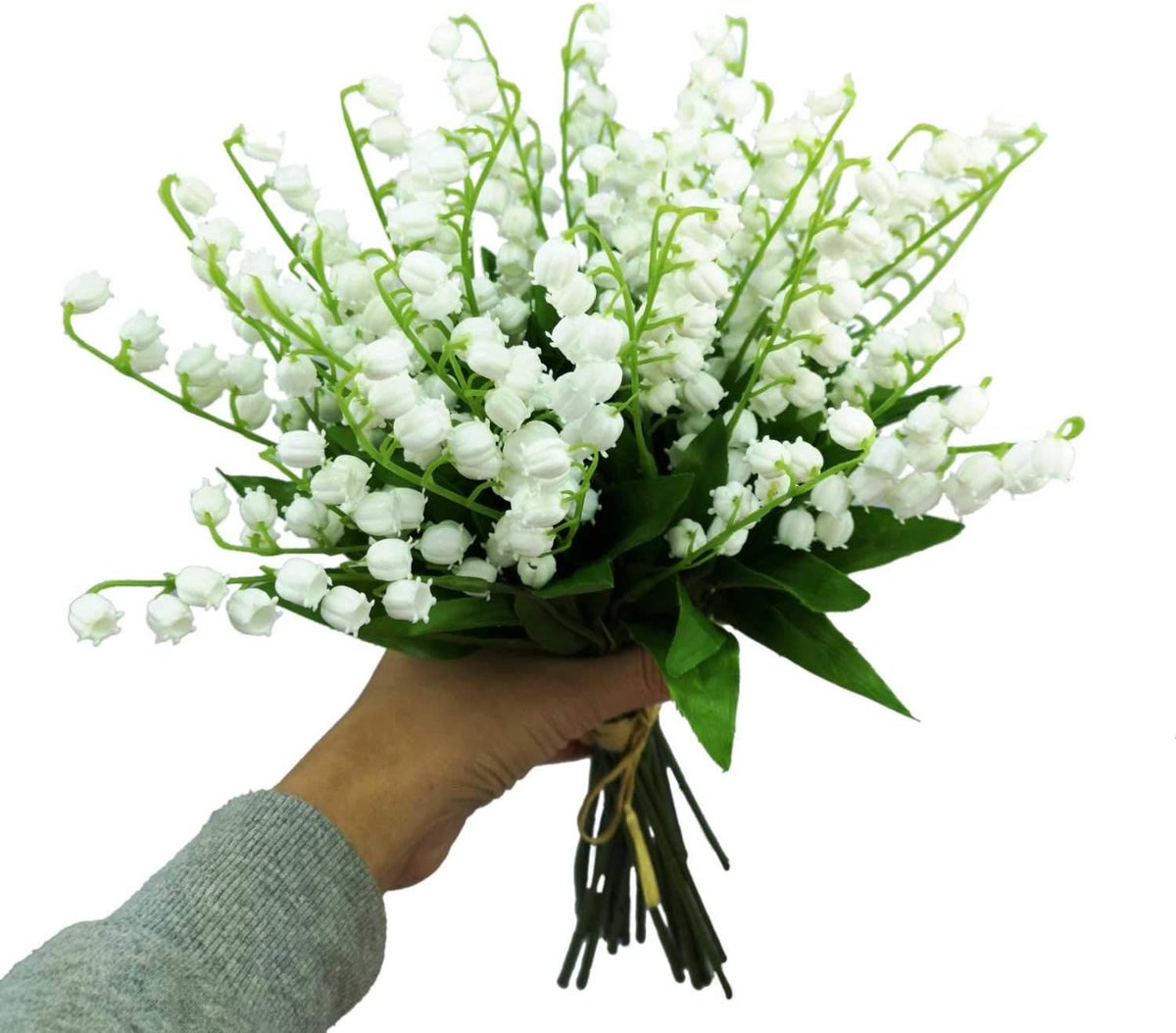 Kunstmatige Lelies - Nep Bloemen - Bruiloft Decoratie - Levensgetrouwe Stelen - 24 Stuks - Wit