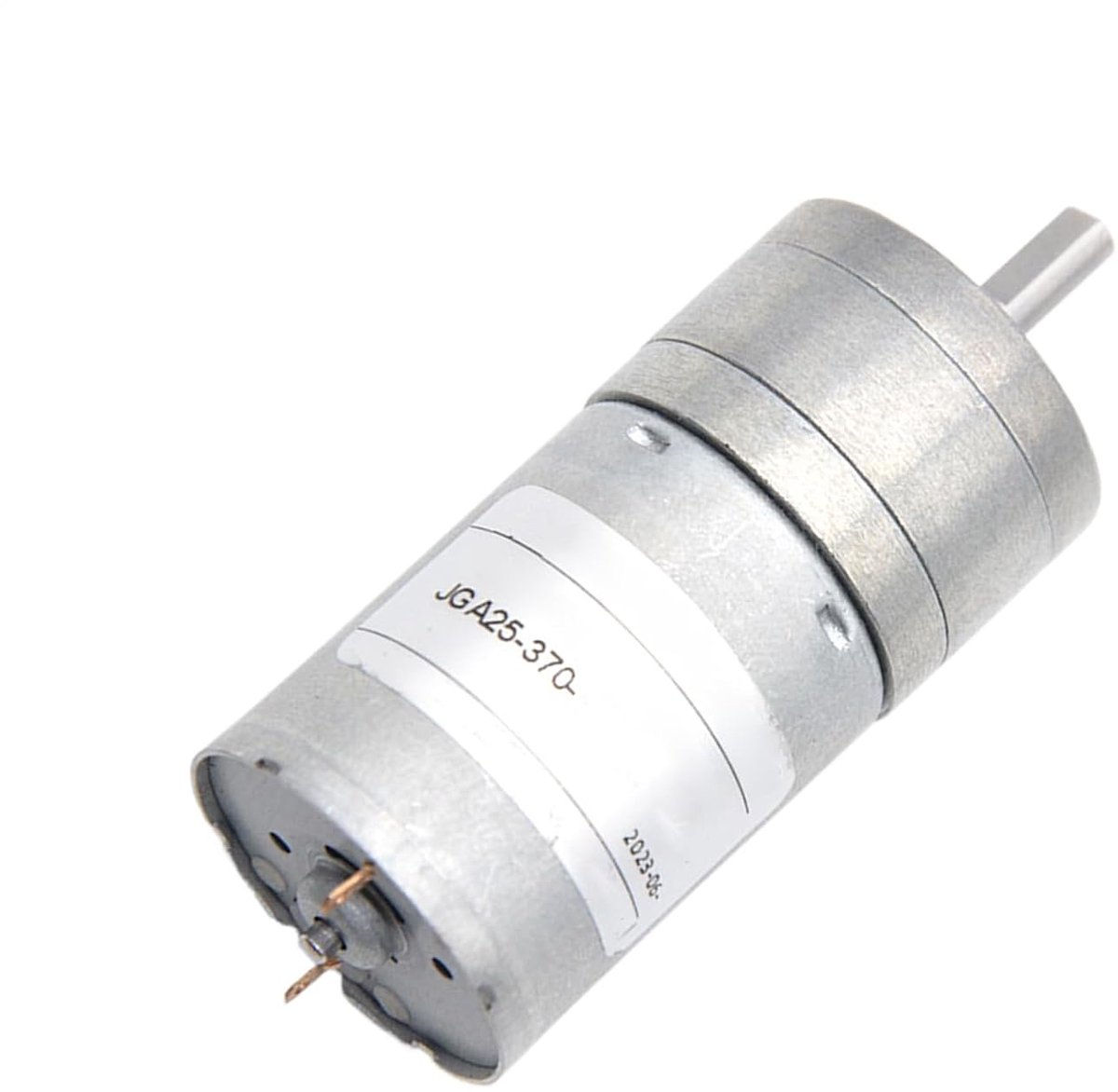 Gelijkstroommotor - Modelbouw motor - Hobby projecten - Hoog koppel - 4 mm as - Zilver
