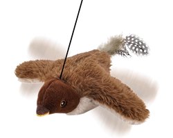 Vliegende Vogel Speelgoed - Interactieve Kattenhanger - Actieve Beweging - Realistische Geluiden - 14x11x9 cm - Mahjong