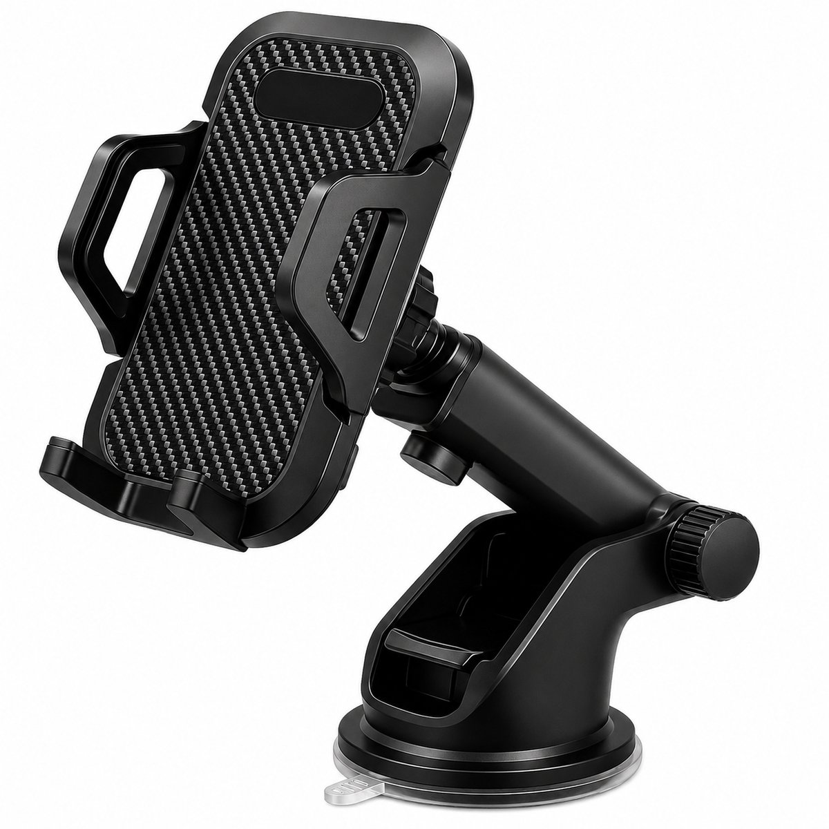 Telefoonhouder Auto – Universele GSM Houder met Zuignap – Voor Dashboard & Raam – Stevige Autohouder voor Smartphone - zwart