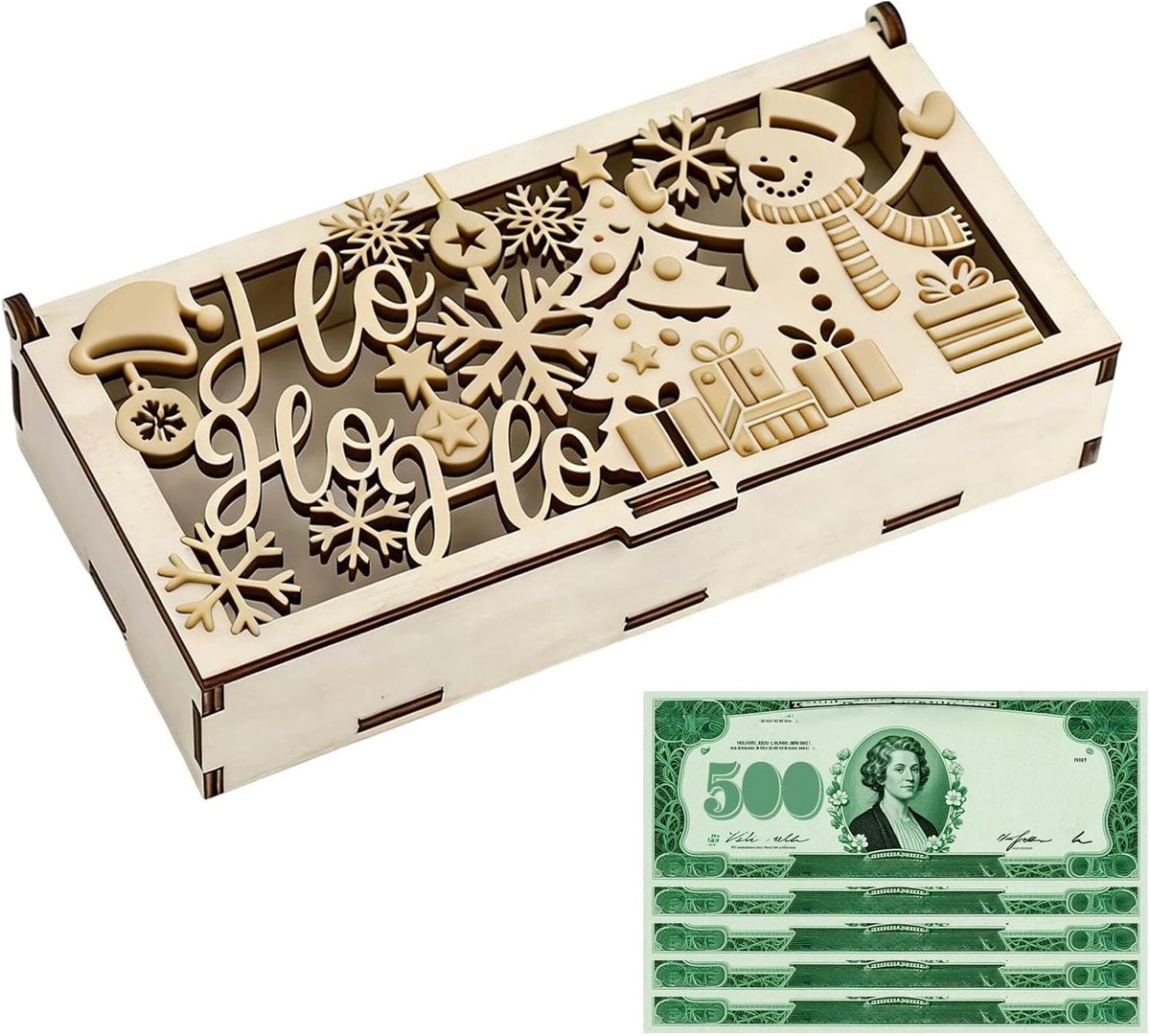 Kerst Geld Houders - Cash Enveloppen - Cadeaus Organiseren - Holle Bewaarder - 18x9x3cm - Niet gespecificeerd