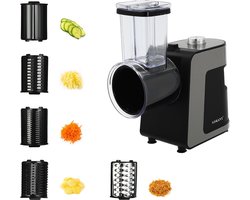 Elektrische Groentesnijder 1000 W – Keukenmachine met 10 Roestvrijstalen Messen – Spiraalsnijder voor Groenten en Fruit
