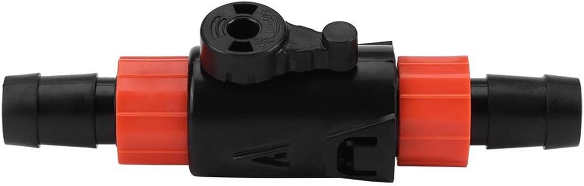 Watercontroleslangventiel - Aquarium stroomventiel - Efficiënt waterbeheer - Snelkoppeling handgreep - 16/22 mm - Zwart