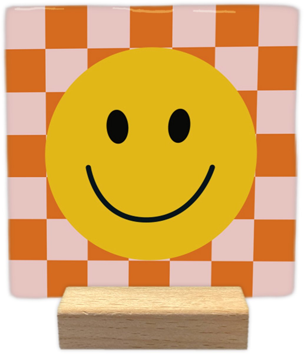 Smiley - Keramische decoratie tegel