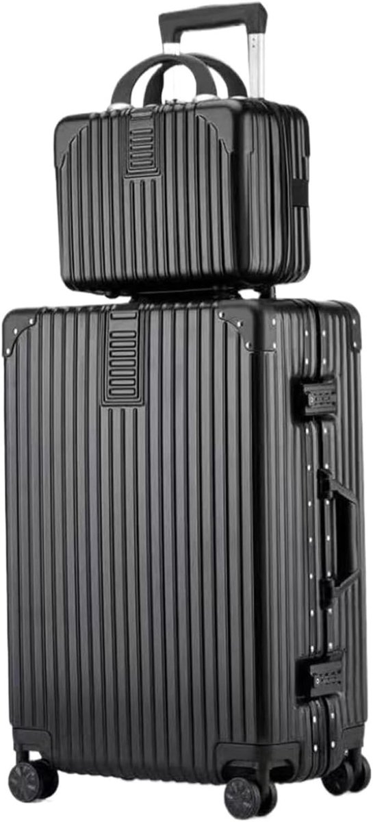 Reiskoffer Set - Bagageset Hardcase - Zakelijk Reizen - Combinatieslot - 66 cm - Zwart