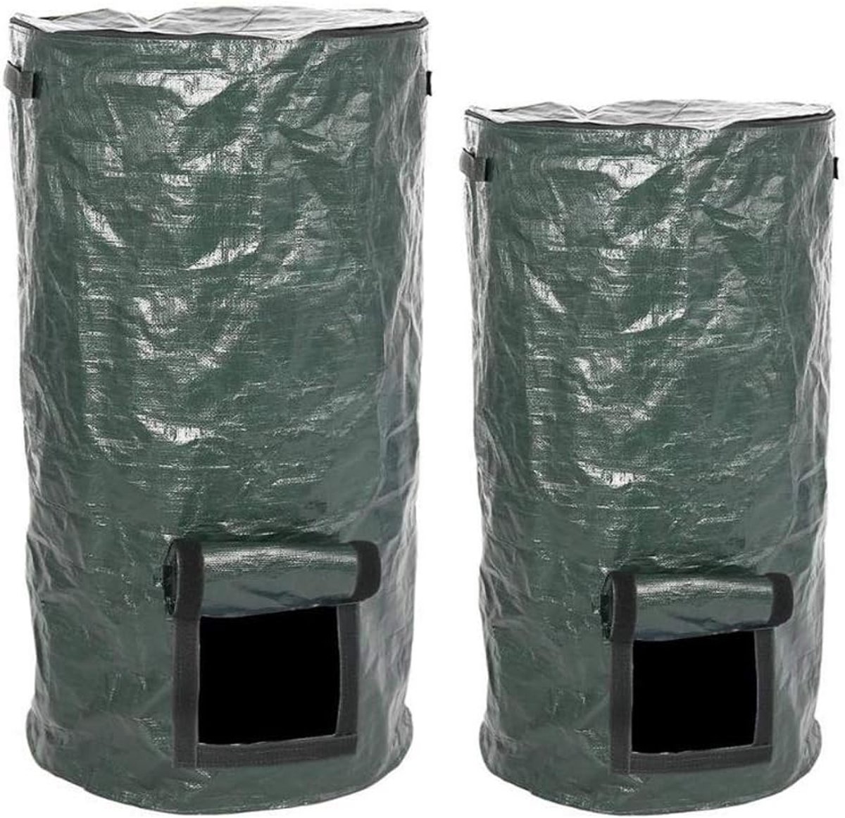 Compostzak - Tuinafvalzak Herbruikbaar - Compost Maken - Grote Capaciteit - 35x60 cm of 45x80 cm - Donkergroen