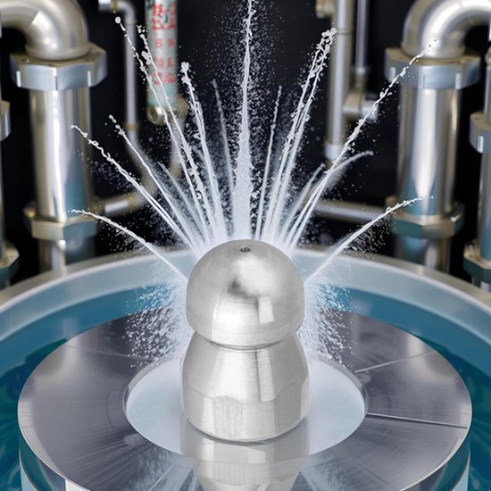 RVS Water- en Afvoerreinigingsmondstuk voor Hogedrukreiniger - 3/8 Inch van rvs — afbeelding 2