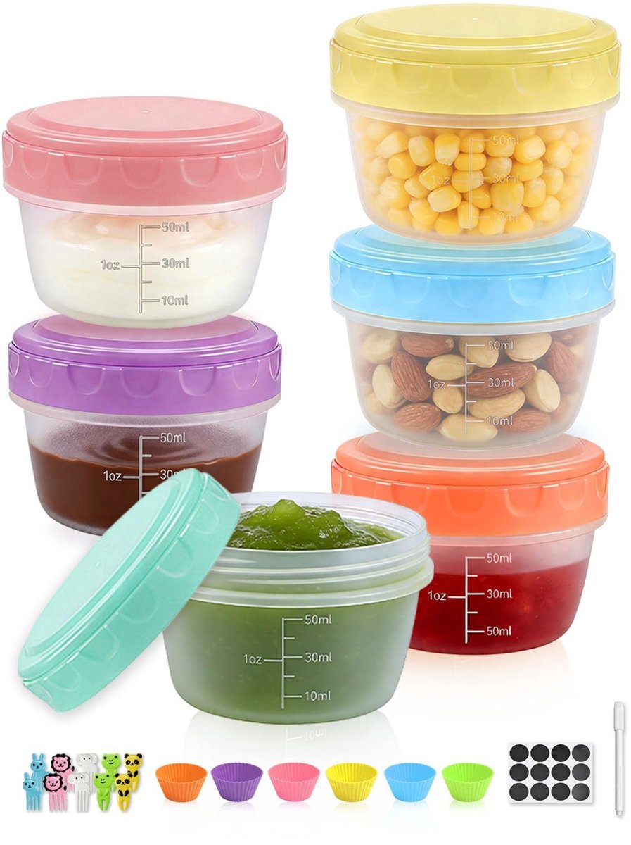 Dailygoods- Containers 6 stuks - 2,7 oz - Containerzakken - Containerombouw - Containerberging - Duurzaam materiaal