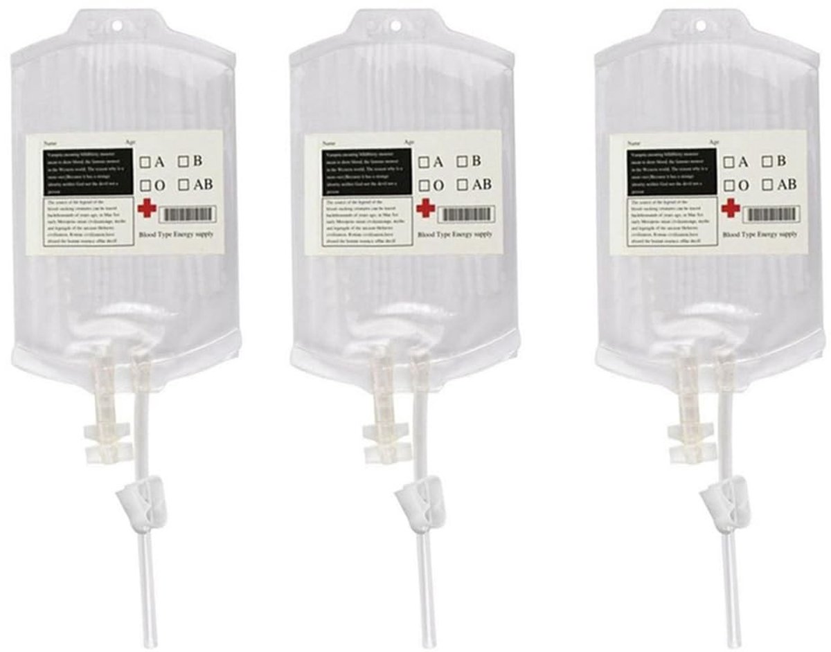 Dailygoods- Infusiezakken 3 stuks 350 ml - Herbruikbaar - Drankzak - Halloween-rekwisieten - Transparant - Eenvoudig te gebruiken
