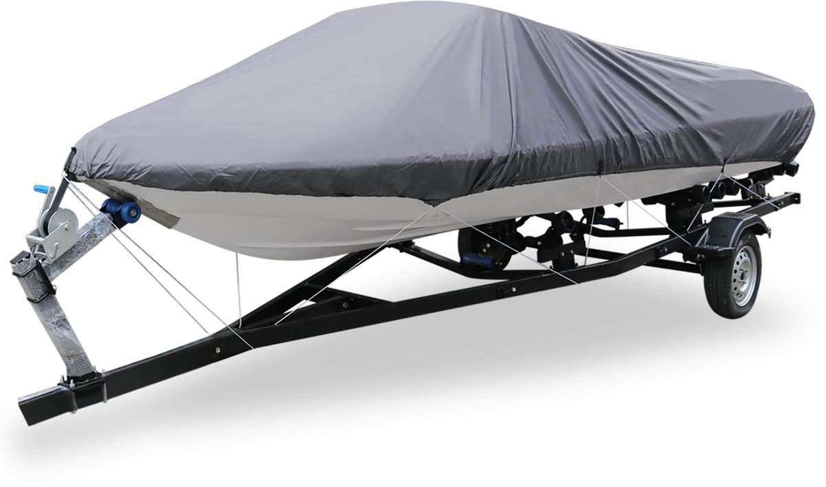 Dailygoods- Bootafdekking Trailerable - Afdekzeil Boot - Boothoes Afdekzeil - Vissen Snelboot - Oxford Materiaal - 17-19ft Afmetingen