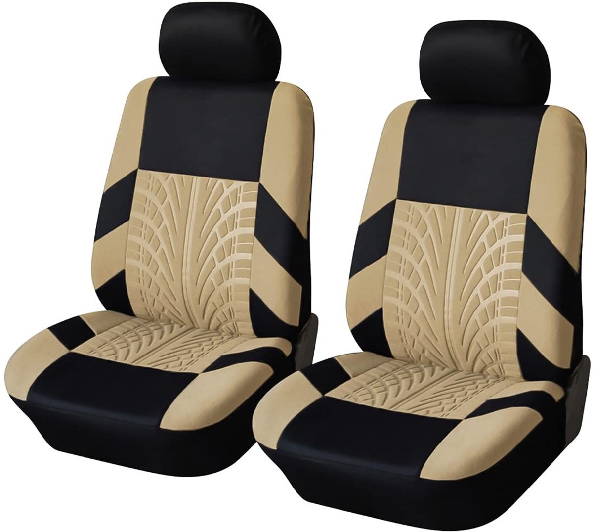 Dailygoods- Autostoelhoezen Set van 2 - Universeel - Antislip - Waterdicht - Slijtvast - 100% Polyester - Bescherming tegen Vlekken - Stoelhoes